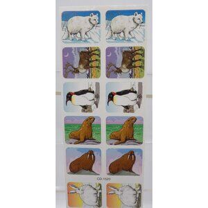 240 Wildlife Stickers Featuring Arctic Animals 1¼"x1" Each